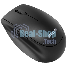 Мышь беспроводная Philips SPK7627 черный, 1600 dpi, радиоканал, Bluetooth, USB, кнопки - 5