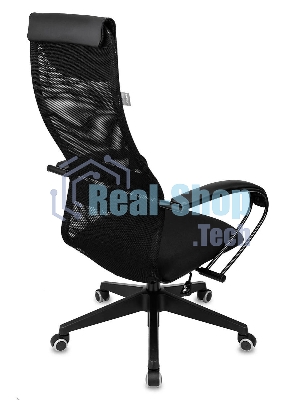 Кресло Бюрократ CH-607 TW-01 черный, сетка, подголовник