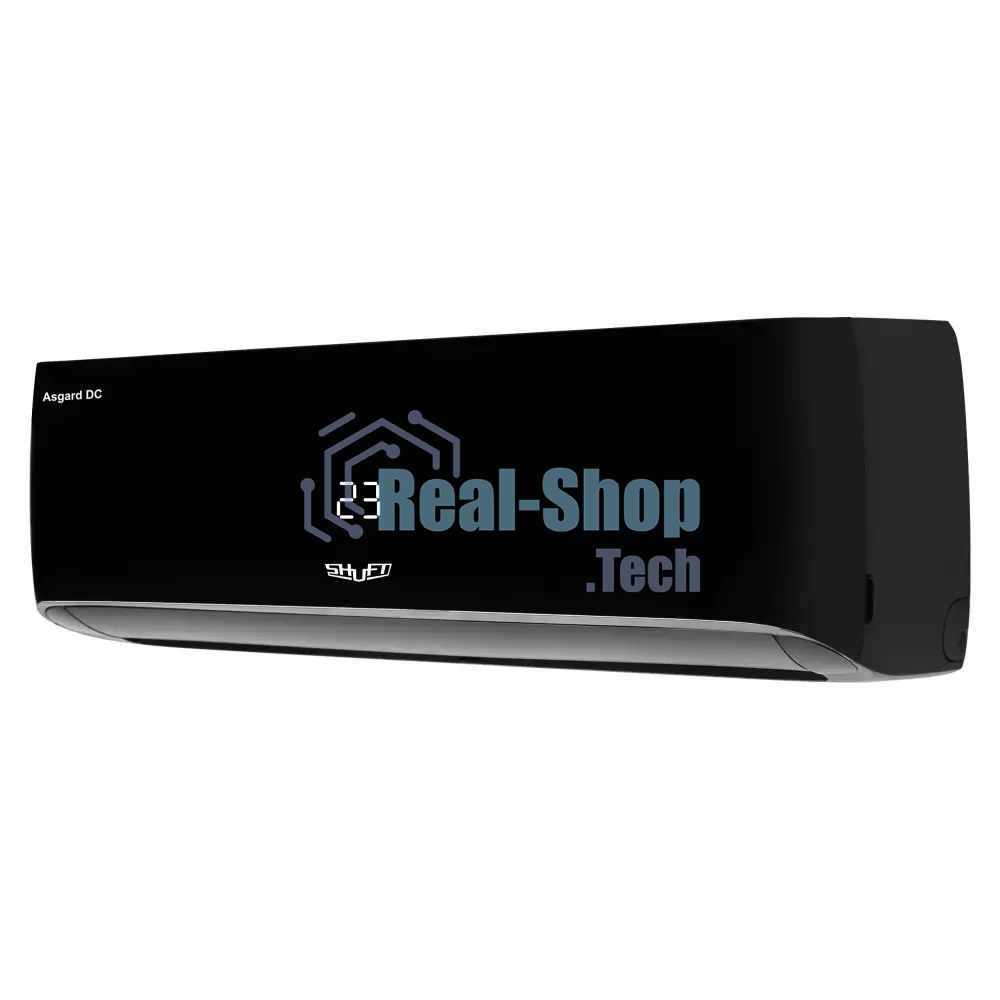 Внутренний блок сплит-системы Shuft Asgard DC Black SFTHAI/in-09HN8/BL инвертор, 9000 BTU, 25 м2, 27,5 дБ, охлаждение, обогрев, осушение, черный