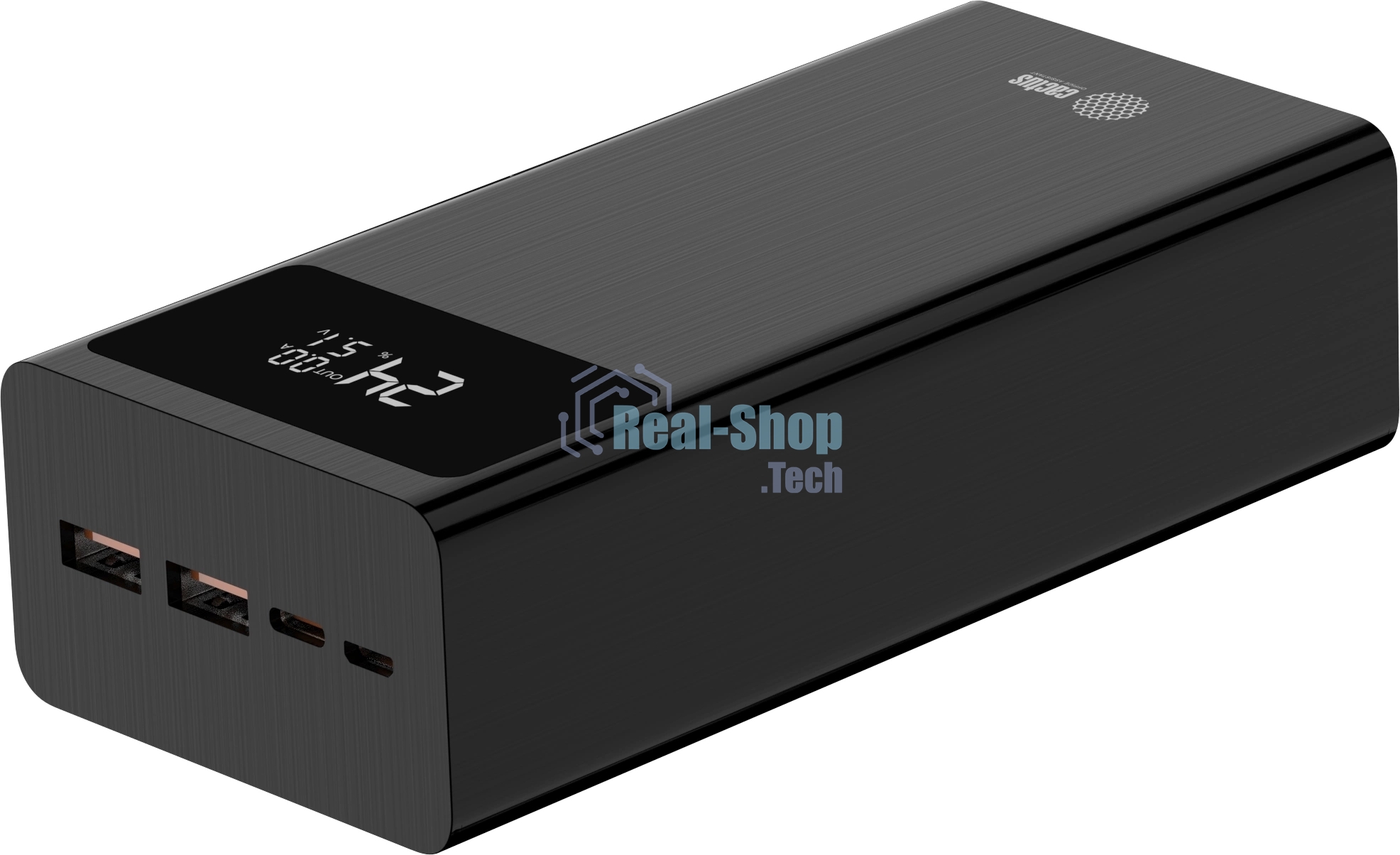 Портативный аккумулятор Cactus CS-PBFSKA-30000 30000mAh 22.5W 4.5A USB-A/USB-C черный
