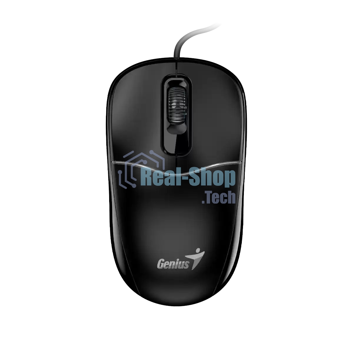 Мышь проводная Genius DX-111 черный, 1200 dpi, USB, кнопки - 3