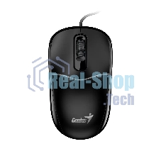 Мышь проводная Genius DX-111 черный, 1200 dpi, USB, кнопки - 3