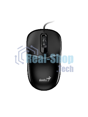 Мышь проводная Genius DX-111 черный, 1200 dpi, USB, кнопки - 3