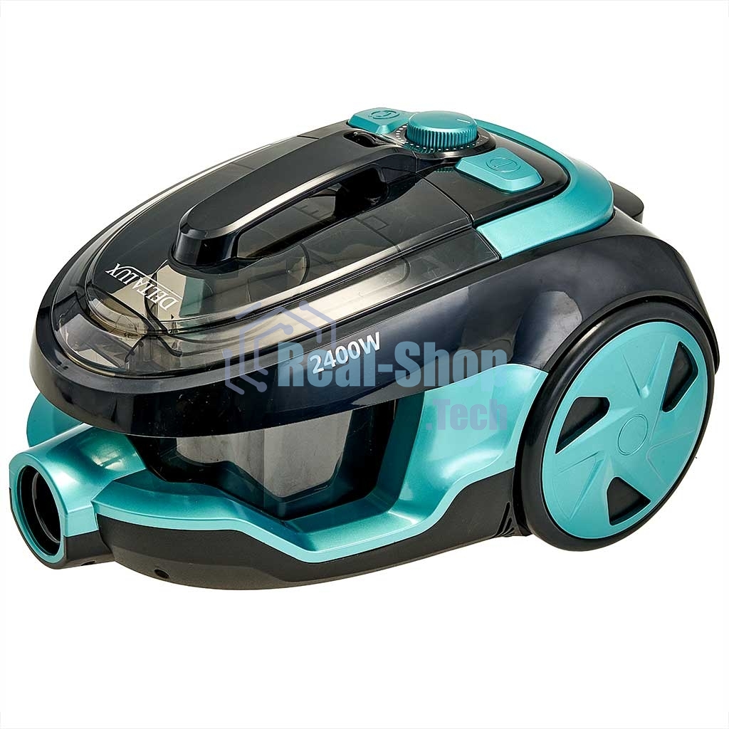 Пылесос DELTA LUX DE-3501 черный\бирюзовый