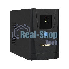 Источник бесперебойного питания ExeGate SpecialPro UNB-650.LED.AVR.1SH.2C13 650VA/360W, LED, AVR, 1*Schuko+2*C13, металлический корпус, черный