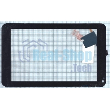 Сенсорное стекло (тачскрин) для LG Optimus Pad (V900), черное