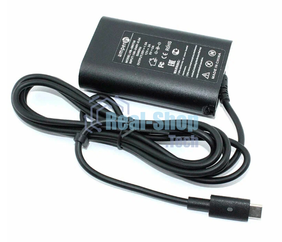 Блок питания (сетевой адаптер) Amperin 5V 3A - 20V 1,5A 30W Type-C, тонкий корпус