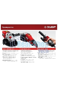 Угловая шлифовальная машина Зубр 125 мм, 800 Вт, компакт.