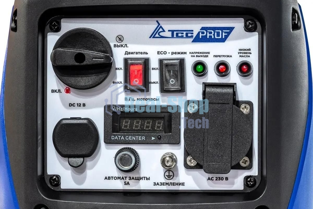 Электрогенератор бензиновый инверторный ТСС SGG 1400Si, 1.4 кВт, 56 дБ, 10.5 кг