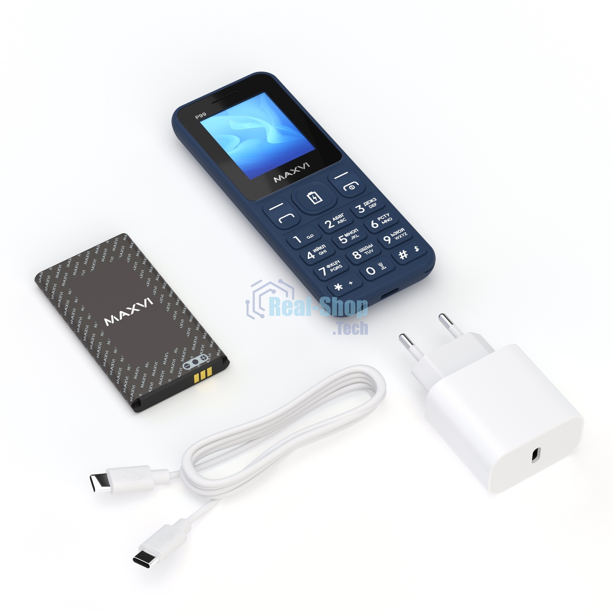Мобильный телефон Maxvi P99 синий