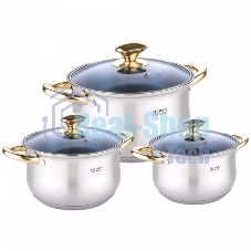 Набор кастрюль Zeidan Z-50644 6 пр. 3 л, 4 л, 6,1 л