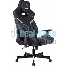 Кресло игровое Knight Thunder 5X черный эко.кожа крестов. металл