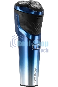 Электробритва роторная Hyundai H-SH8089 реж.эл.:3 питан.:аккум. голубой
