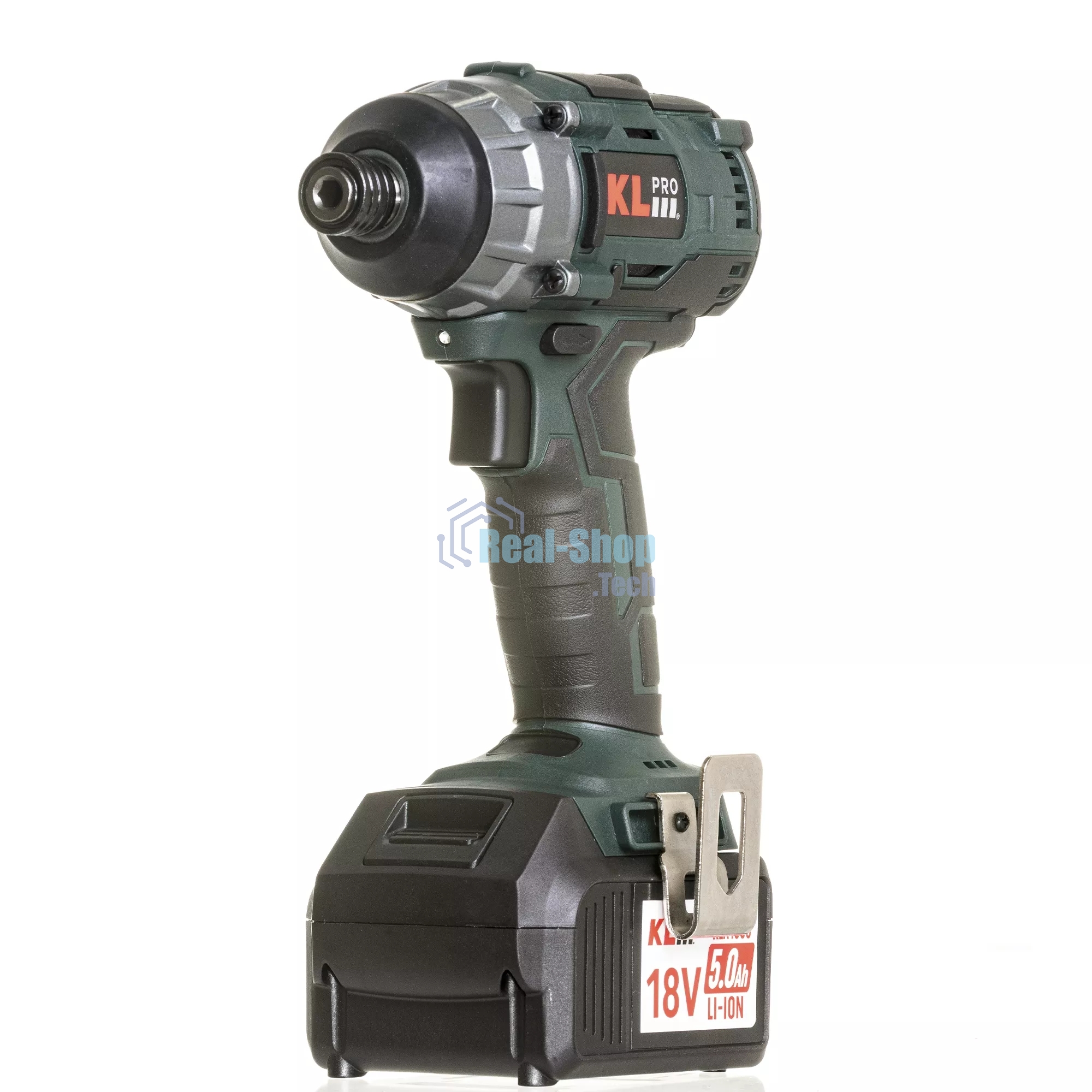 Профессиональный бесщеточный винтоверт аккумуляторный KLPRO KLDV18B-50 (18В, Li-ion-2шт, 5.0Ач, 180Нм, 2 скорости, подсветка,З/У,в кейсе)