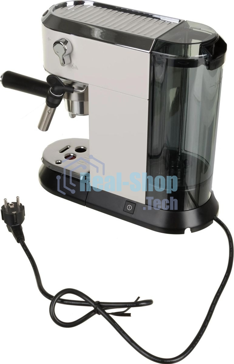 Кофеварка эспрессо DeLonghi EC685.W белый, исп. кофе - молотый/чалды, 1.1 л, 1350 Вт, 15 бар