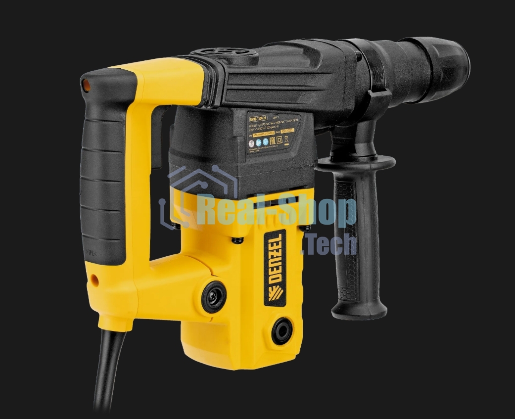 Перфоратор Denzel RHVB-1100-26, SDS-plus, 1100 Вт, 4 Дж, от сети