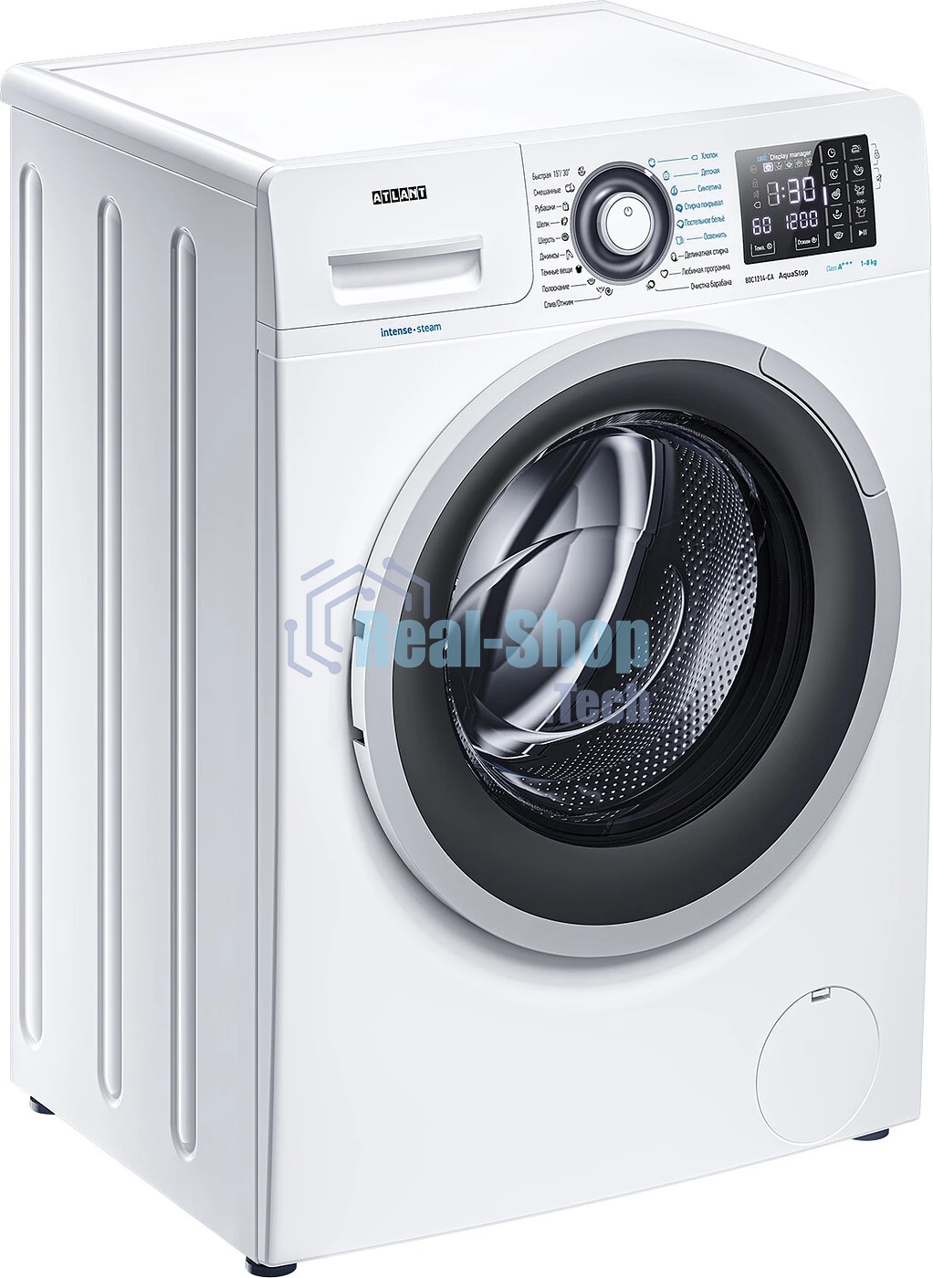 Стиральная машина Atlant СМА-80С1214-СА-01 белый, загрузка фронтальная 8 кг, 1200 об/мин, класс: A+++