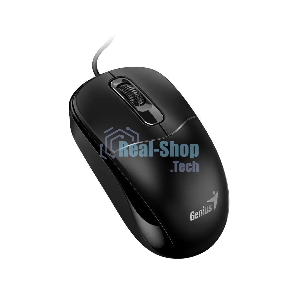 Мышь проводная Genius DX-111 черный, 1200 dpi, USB, кнопки - 3