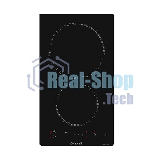 Индукционная варочная панель Brandt BPI1621UB, домино, 2 варочных зоны, 10 уровней мощности, индикация остаточного тепла, таймер, Ultraboost, черный