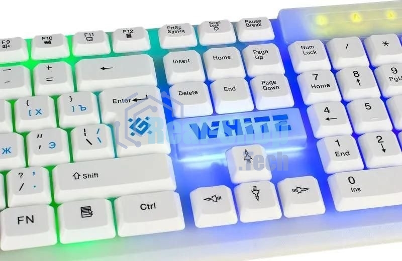 Клавиатура проводная Defender GK-172, USB, белый