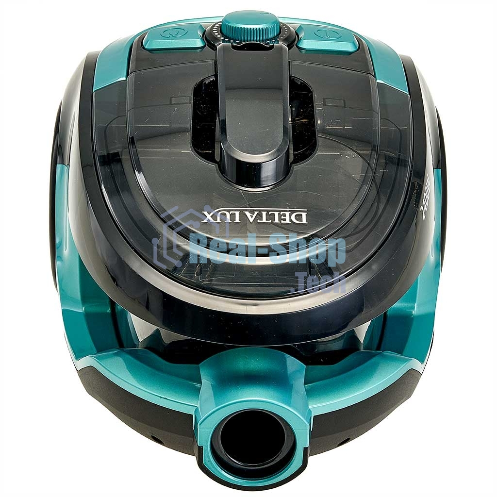 Пылесос DELTA LUX DE-3501 черный\бирюзовый