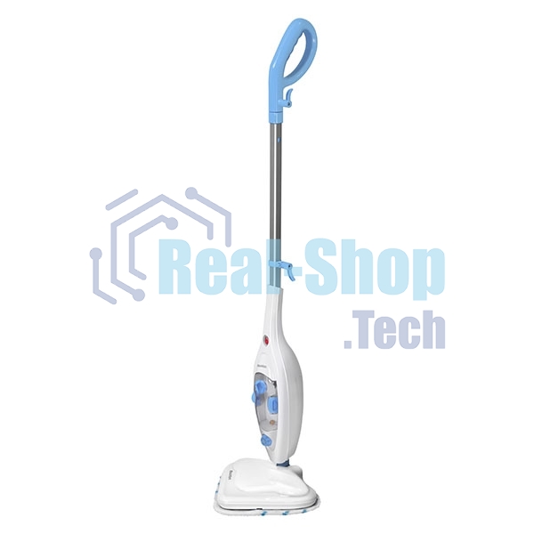 Паровая швабра Blackton Bt SM1114 White-blue, Мощность 1300 Вт, 2 в 1. Вертикальная и компактная, Резервуар для воды 300 мл, Время неприрывной работы до 20 минут, Быстрая и эффективная очистка всех типов полового покрытия: паркет, линолеум, плитка, Уничто