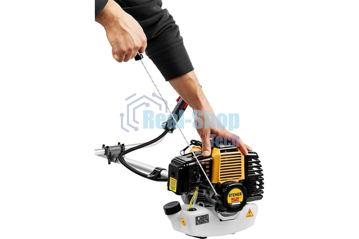 Бензокоса, 2.5 кВт/3.3 л.с., 52 см3, разборная штанга STEHER BT-2500-S