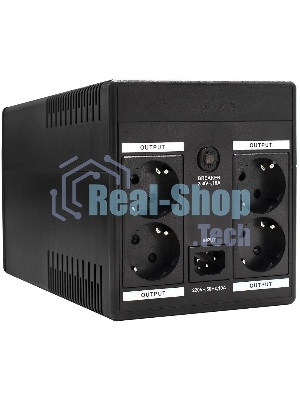 Источник бесперебойного питания ExeGate SpecialPro UNB-1500.LED.AVR.EURO.RJ / 1500 ВА / 950 Вт / 4 x CEE 7 (евророзетка)