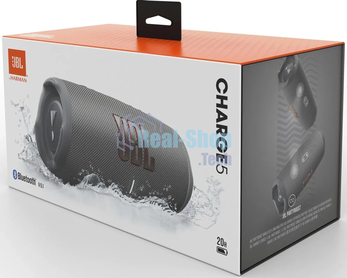 Портативная акустика JBL Charge 5, серый