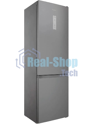Холодильник Hotpoint HT 6200 S серебристый двухкамерный 240/83л морозилка снизу, No Frost