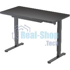 Стол игровой Cactus CS-EGD-BBK столешница стекло черный, каркас черный