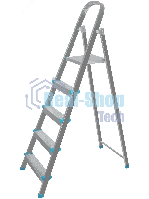 Лестница-стремянка стальная КУРС 5 ступеней, вес 5.5 кг