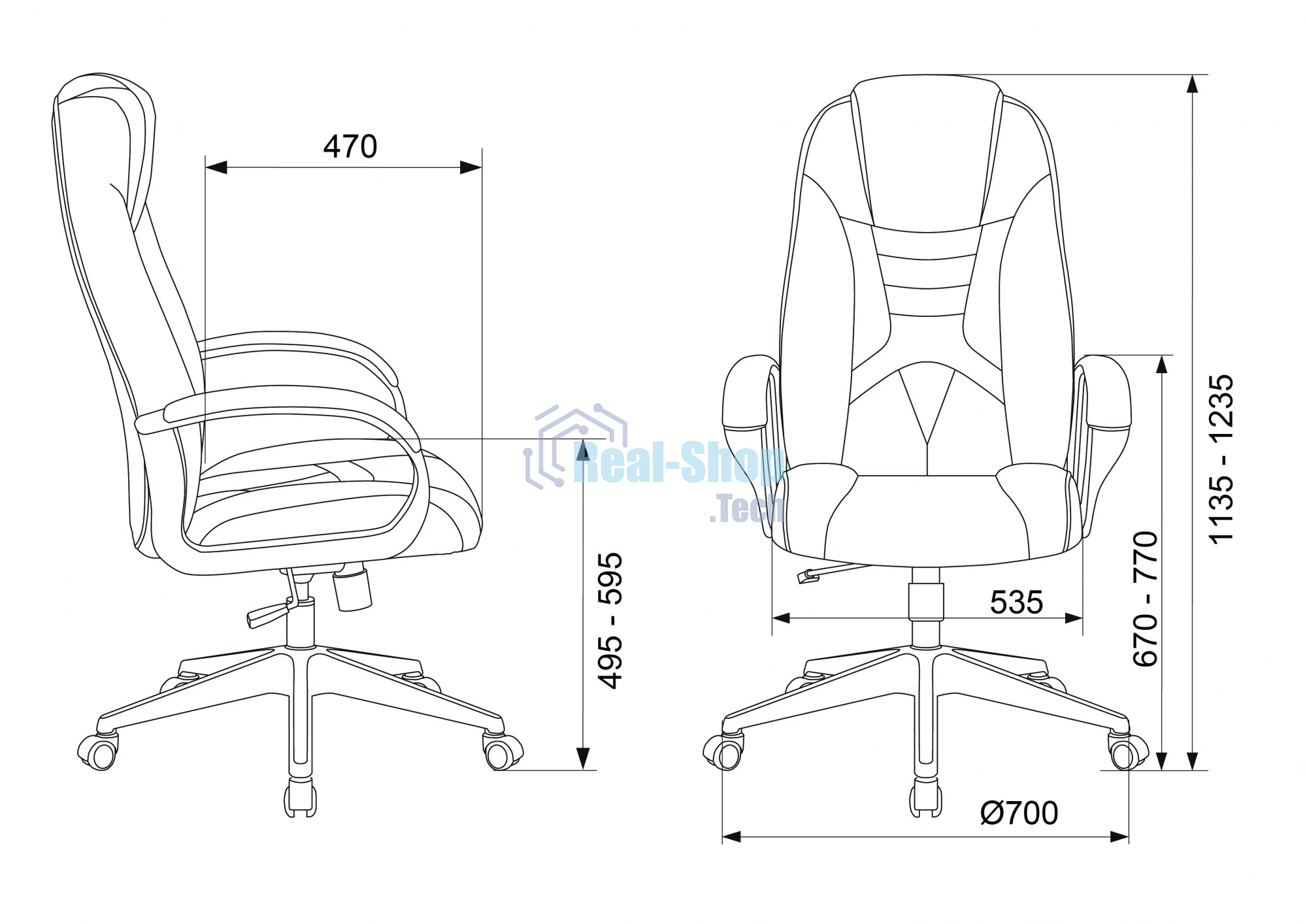 Кресло игровое Zombie 8 черный, искусственная кожа, крестовина пластик