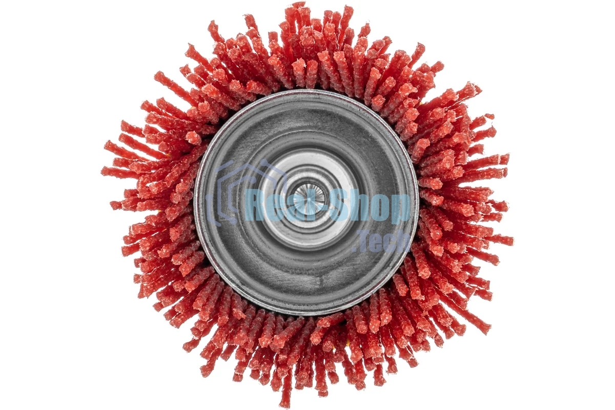 Щетка для дрели Denzel 65 мм, чашка, со шпилькой, нейлоновая щетина
