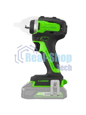 Гайковерт ударный аккумуляторный Greenworks G24IW200 24V, 200 Нм, бесщеточный, 3/8'', 1х2Ач,ЗУ,кор 3803607CUA