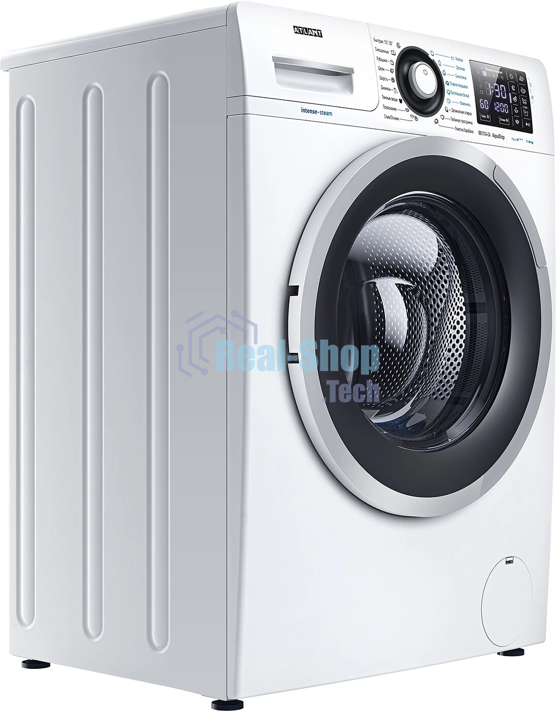 Стиральная машина Atlant СМА-80С1214-СА-01 белый, загрузка фронтальная 8 кг, 1200 об/мин, класс: A+++
