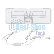 Антенна телевизионная BBK DA27 30дБ активная белый каб.:2м