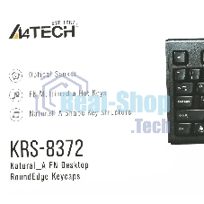 Комплект клавиатура+мышь A4Tech KRS-8372 проводной, USB, 1200 DPI, чёрный
