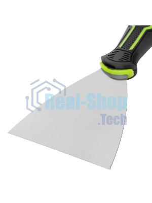 Шпательная лопатка из нержавеющей стали Сибртех 100 мм, двухкомпонентная рукоятка