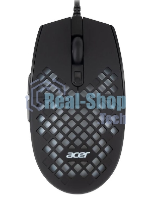 Мышь проводная Acer OMW134 черный, 3200 dpi, USB, кнопки - 6