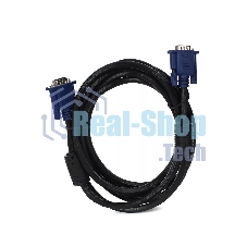 Кабель монитор-SVGA card (15M-15M) 3.0м 2 фильтра VCOM