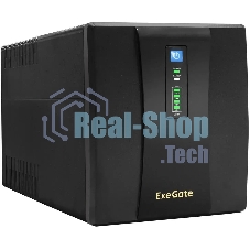 Источник бесперебойного питания ExeGate SpecialPro UNB-1500.LED.AVR.EURO.RJ / 1500 ВА / 950 Вт / 4 x CEE 7 (евророзетка)