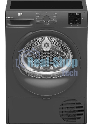 Сушильная машина Beko BM3T37220A черный, 7 кг, сушка - тепловой насос, программ - 15, 59.8 x 84.6 x 54.5 см