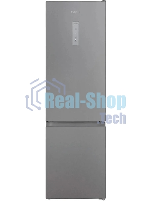 Холодильник Hotpoint HT 6200 S серебристый двухкамерный 240/83л морозилка снизу, No Frost