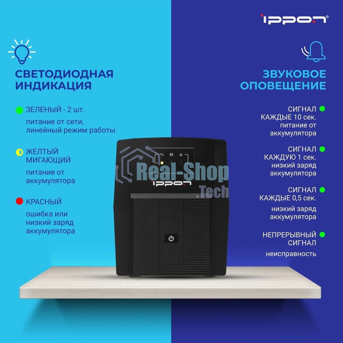 Источник бесперебойного питания Ippon Back Basic 1500 Euro 900Вт 1500ВА черный