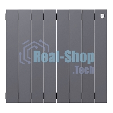 Радиатор биметаллический Royal Thermo PianoForte 500 серебристый - 8 секц.