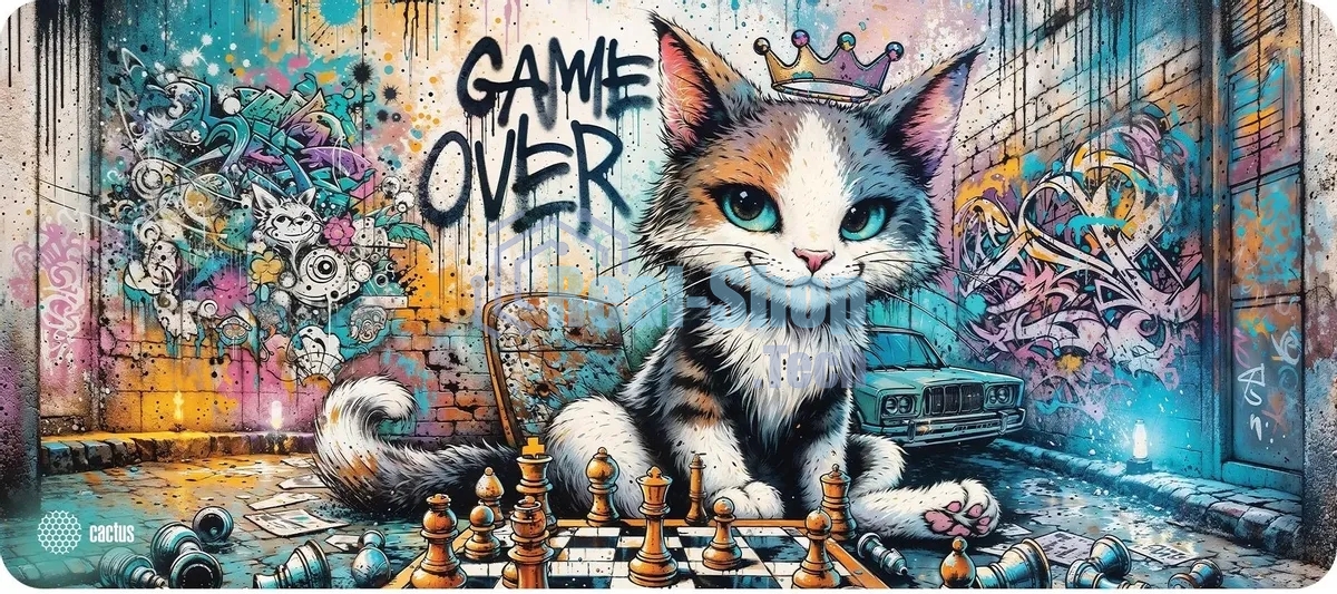 Коврик для мыши Cactus Game Over 900x400x4мм (CS-MP-COR01XXL)