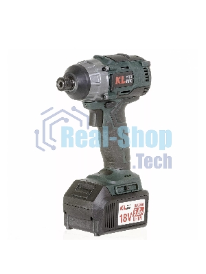 Профессиональный бесщеточный винтоверт аккумуляторный KLPRO KLDV18B-50 (18В, Li-ion-2шт, 5.0Ач, 180Нм, 2 скорости, подсветка,З/У,в кейсе)