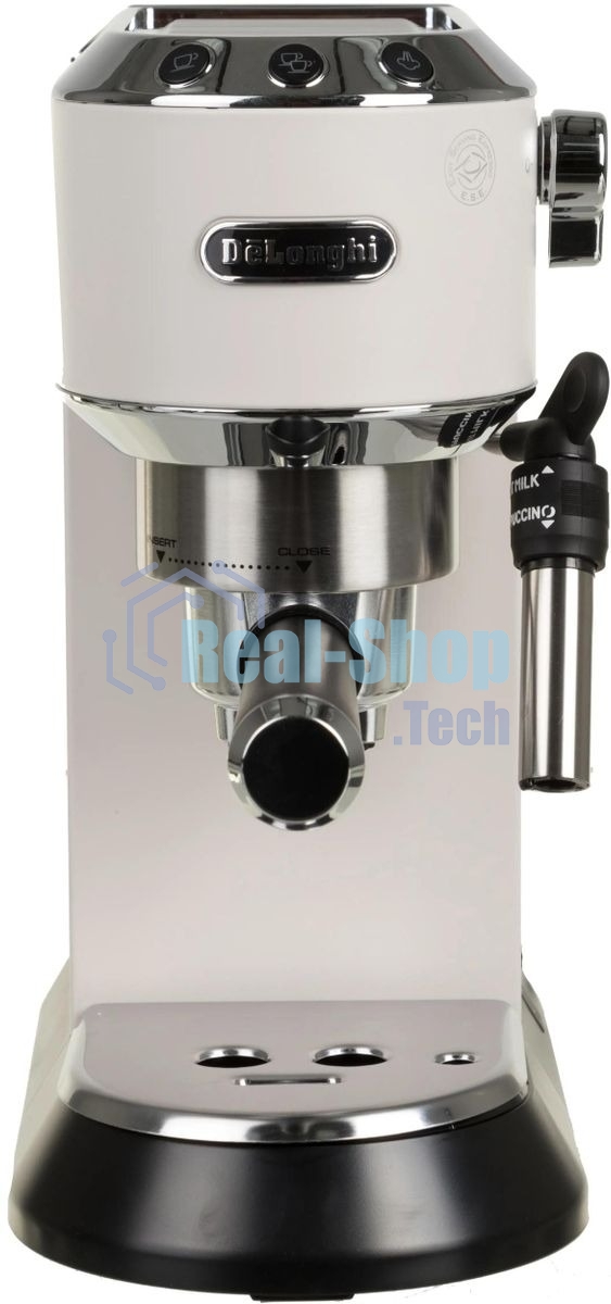 Кофеварка эспрессо DeLonghi EC685.W белый, исп. кофе - молотый/чалды, 1.1 л, 1350 Вт, 15 бар