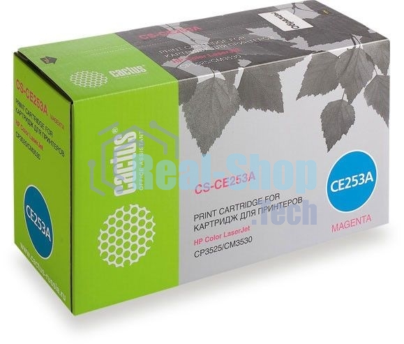 Картридж лазерный Cactus CS-CE253A пурпурный (7000 стр.) для HP Сolor LaserJet CP3525/CM3530